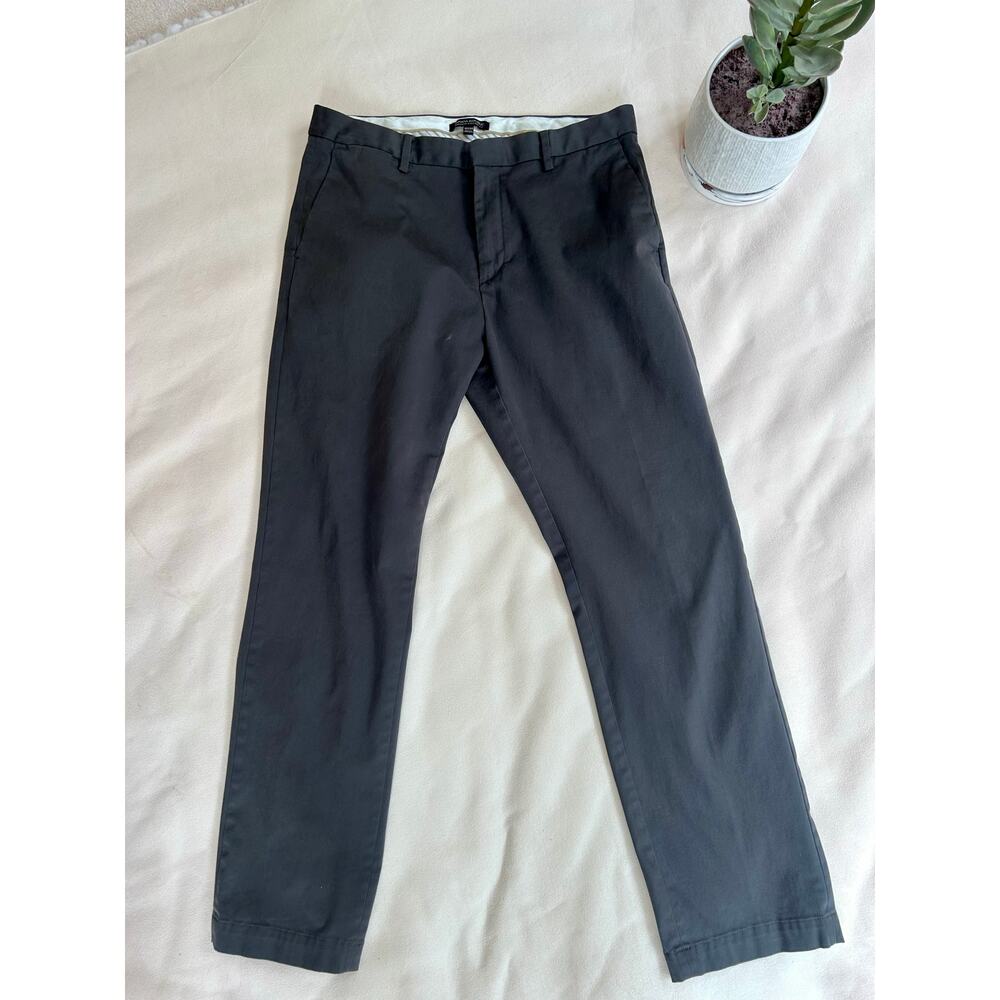 Banana Republic Men's Straight Fit Pants - Navy/Black